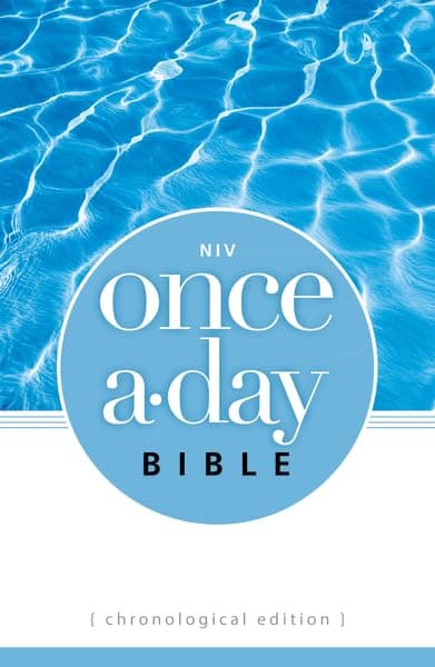Book cover for NIV, Once-A-Day Bible: Chronological Edition, Paperback by Zondervan