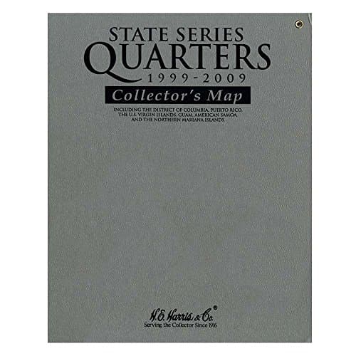 State Series Quarters 1999 - 2009 Collector's Map: Including the District of Columbia, Puerto Rico, the U.S. Virgin Islands, Guam, American Samoa, and the Northern Mariana Islands