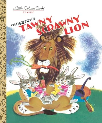 Book cover for Tawny Scrawny Lion (Little Golden Book) by Kathryn Jackson