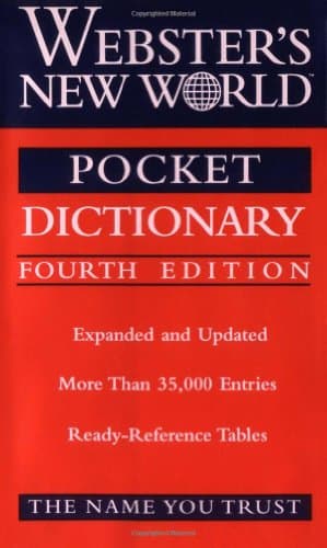 Book cover for Webster's New World Pocket Dictionary, Fourth Edition by The Editors of the Webster's New World Dictionaries