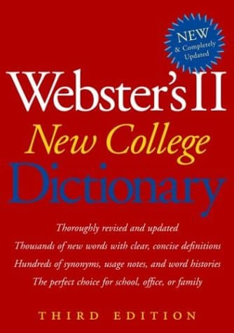 Book cover for Houghton Mifflin 0618396012 Websters II Hardbound New College Dictionary by Unknown