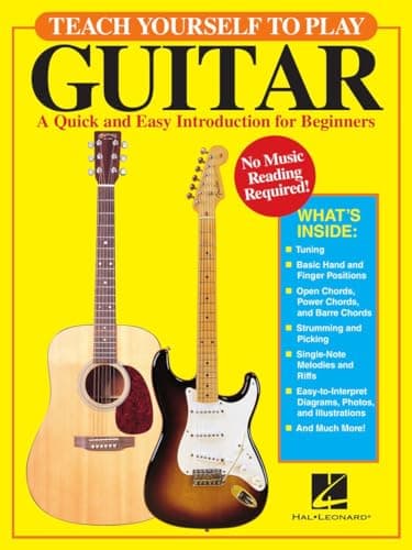 Book cover for Teach Yourself to Play Guitar: A Quick and Easy Introduction for Beginners | Guitar Book with Tablature for Self Learning | Sheet Music and Chords for Acoustic and Electric Guitar by Brewster, David M.