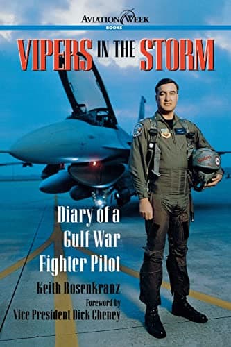 Book cover for Vipers in the Storm: Diary of a Gulf War Fighter Pilot by Rosenkranz, Keith