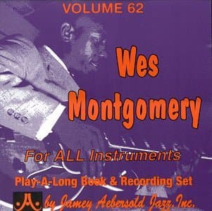 Book cover for Vol. 62, Wes Montgomery For All Instruments (Book & CD Set) by Various Artists