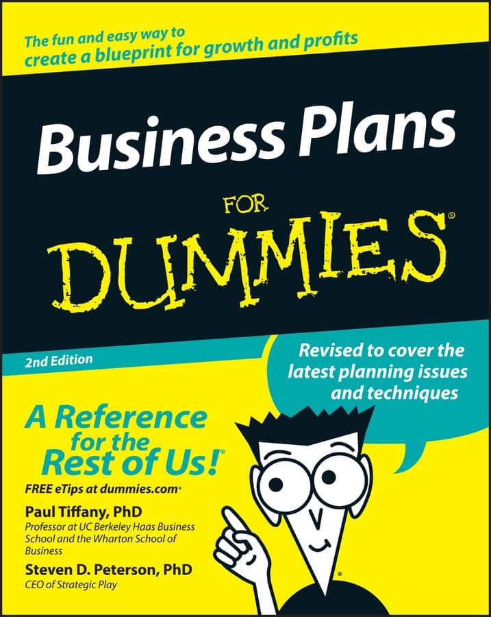 Book cover for Business Plans For Dummies by Tiffany, Paul