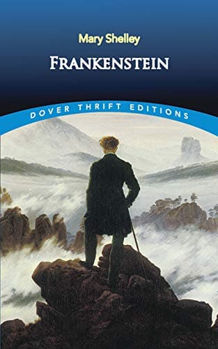 Book cover for Frankenstein (Dover Thrift Editions: Classic Novels) by Mary Shelley