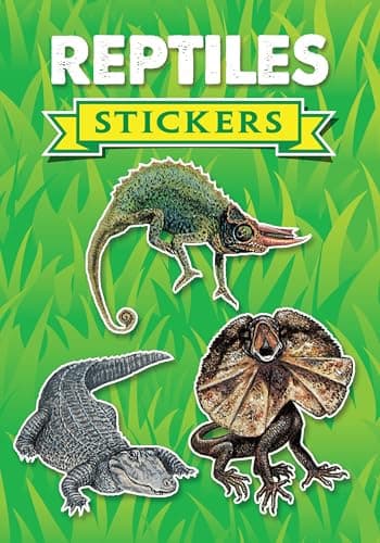 Book cover for Reptiles Stickers (Dover Little Activity Books: Animals) by Sy Barlowe