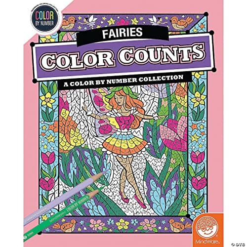 MindWare Color By Number Color Counts (Fairies)