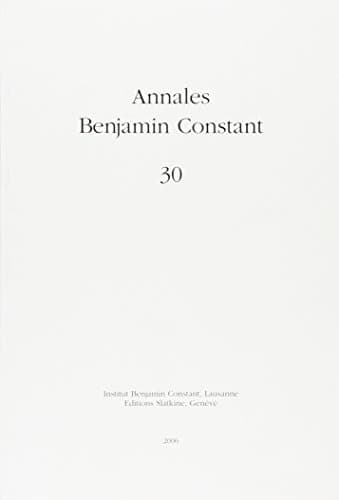 Annales Benjamin Constant 30 - 2006
