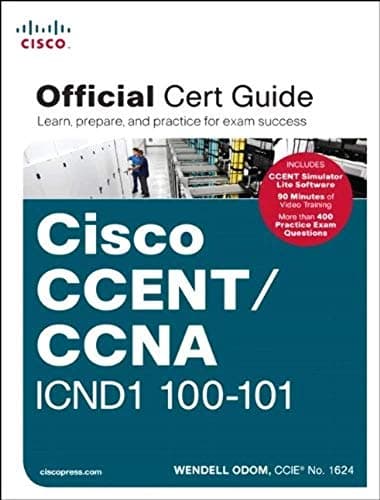 Book cover for Cisco CCENT/CCNA ICND1 100-101 Official Cert Guide by Odom, Wendell