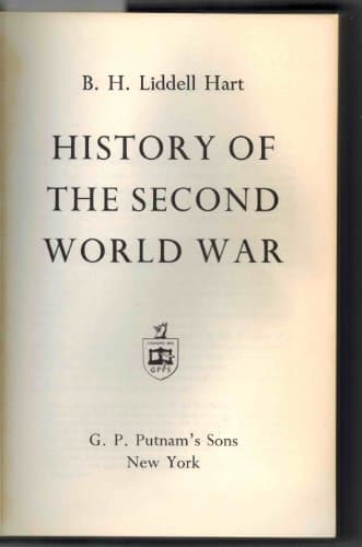 Book cover for History Of The Second World War by Hart, B.H. Liddell