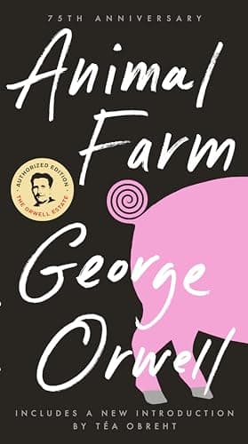Book cover for Animal Farm: 75th Anniversary Edition by George Orwell