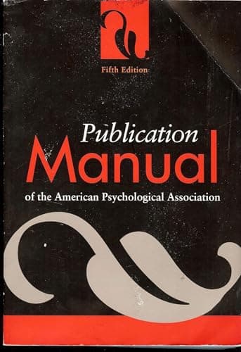 Book cover for Publication Manual of the American Psychological Association by American Psychological Association