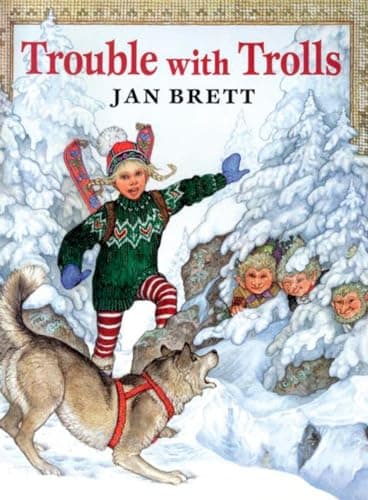 Book cover for Trouble with Trolls by Brett, Jan