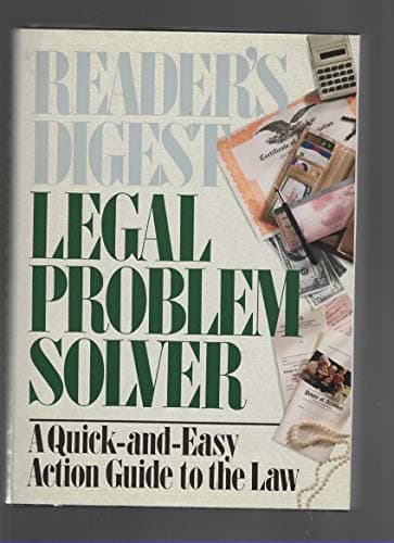 Book cover for Legal Problem Solver: A Quick-and-Easy Action Guide to the Law by Inge N. Dobelis