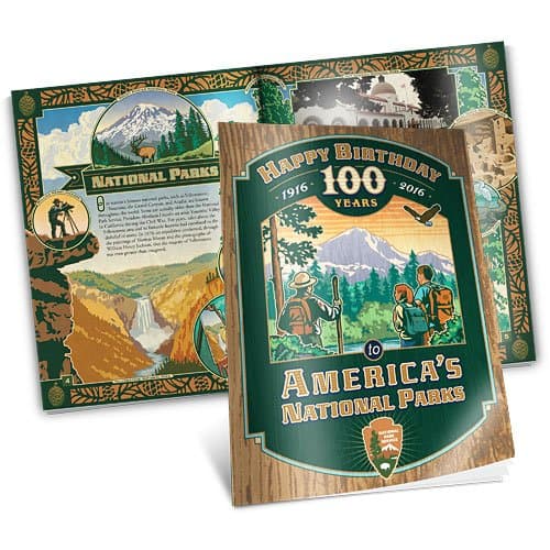 Book cover for Happy Birthday America's National Parks by Bob Grogg