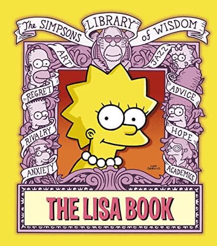 Book cover for 'THE LISA BOOK (THE ''SIMPSONS'' LIBRARY OF WISDOM)' by Matt Groening