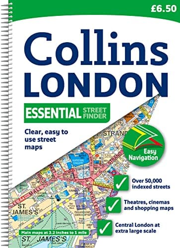 Book cover for Collins London Essential Street Finder (Collins Travel Guides) by Collins Maps