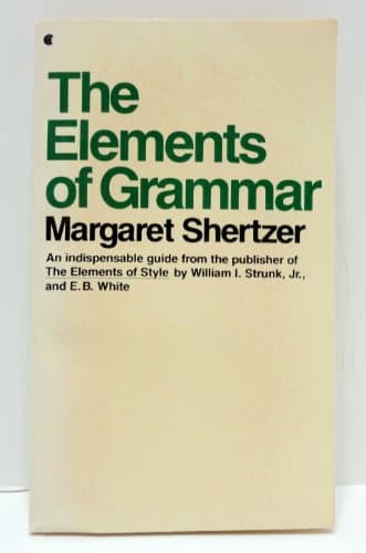 Book cover for The Elements of Grammar by shertzer