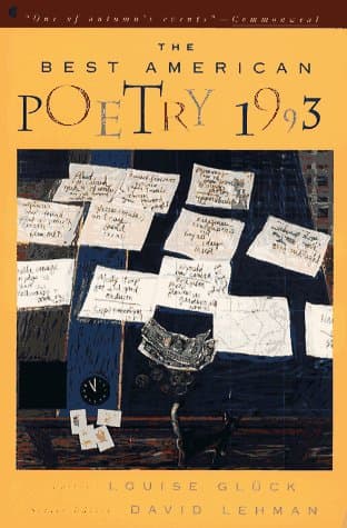 Book cover for The Best American Poetry 1993 by David Lehman