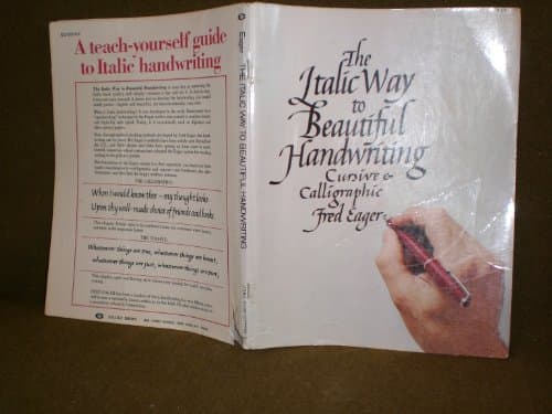 Book cover for The Italic Way to Beautiful Handwriting: Cursive and Calligraphic by Eager, Fred
