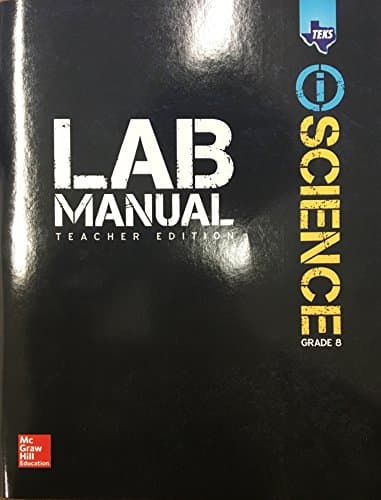 Book cover for TEKS iScience Grade 8 Lab Manual - Teacher Edition by McGraw-Hill Education