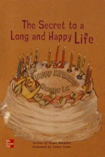 Book cover for The secret to a long and happy life (Leveled books [5]) by Susan Blackaby