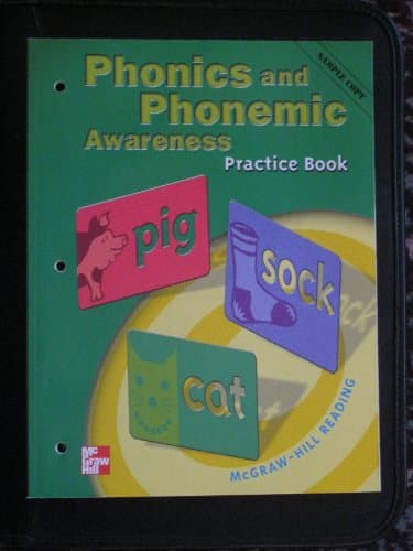 Book cover for Phonics and Phonemic Awareness Practice Book by McGraw-Hill Reading