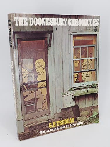 Book cover for Doonesbury Chronicles by trudeau, g