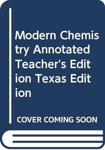 Book cover for Modern Chemistry Annotated Teacher's Edition Texas Edition by Raymond et al. Davis
