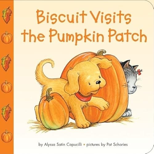 Book cover for Biscuit Visits the Pumpkin Patch: A Fun and Friendly Adventure for Toddlers Celebrating Fall, Halloween, and Pumpkin Picking by Capucilli, Alyssa Satin