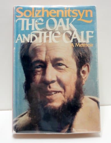 Book cover for The Oak and the Calf: Sketches of Literary Life in the Soviet Union (English and Russian Edition) by Aleksandr Isaevich Solzhenitsyn