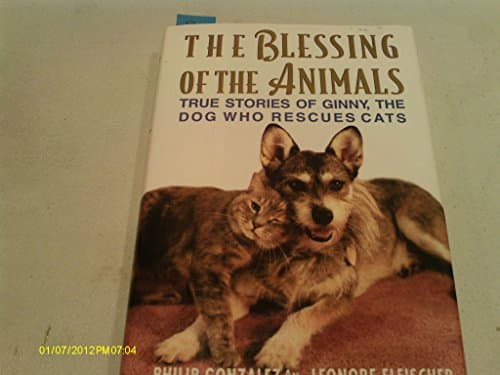 Book cover for The Blessing of the Animals: True Stories of Ginny, the Dog Who Rescues Cats by Gonzalez, Philip
