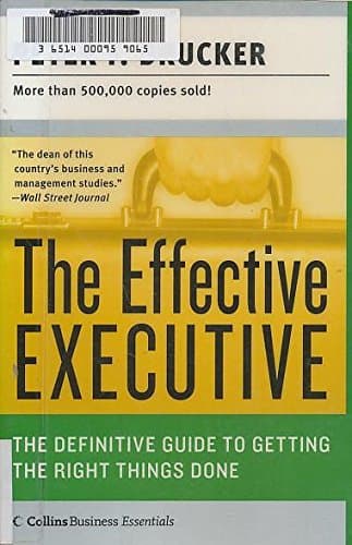 Book cover for The Effective Executive by Drucker, Peter F.