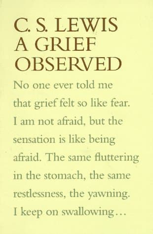 Book cover for A Grief Observed by Lewis, C.S.
