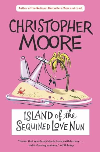 Book cover for Island of the Sequined Love Nun by Moore, Christopher