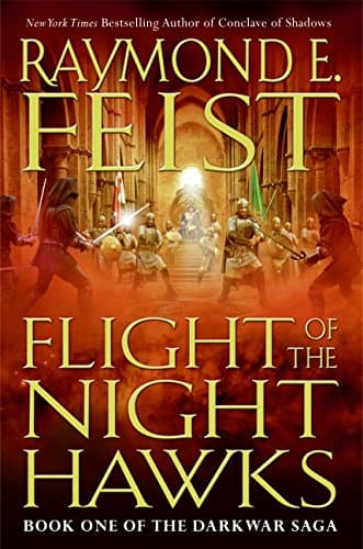 Book cover for Flight of the Nighthawks (The Darkwar Saga, Book 1) by Feist, Raymond E