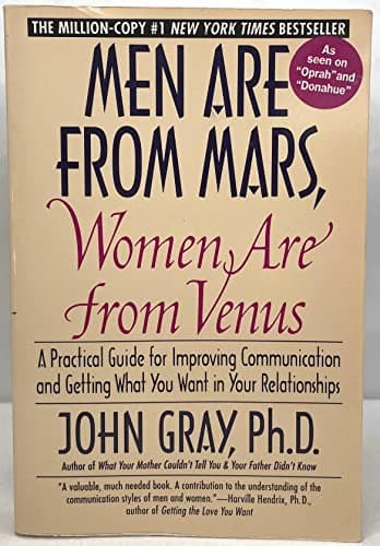 Book cover for Men Are from Mars by John Gray