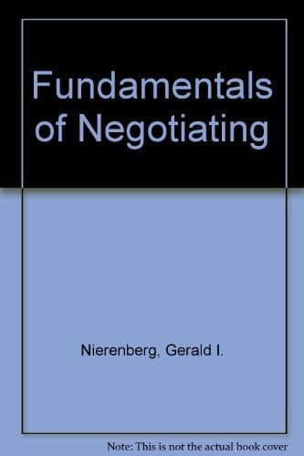 Book cover for Fundamentals of Negotiating by Nierenberg, Gerard I.