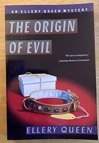 Book cover for The Origin of Evil (HarperPerennial reprint 1992) by Queen, Ellery
