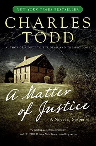 Book cover for A Matter of Justice: An Inspector Ian Rutledge Mystery by Todd, Charles
