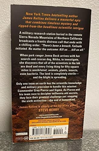 Book cover for The 6th Extinction: A Sigma Force Novel (Sigma Force, 10) by Rollins, James