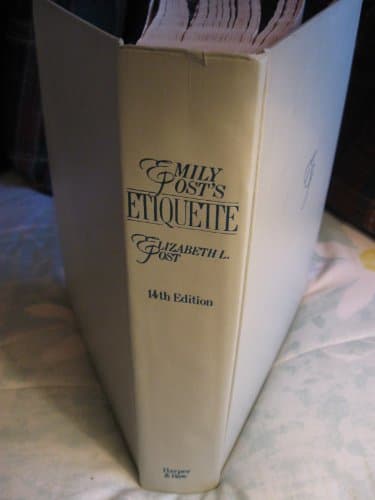 Book cover for Emily Post's Etiquette by Post, Elizabeth L.