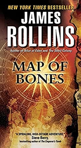 Book cover for Map of Bones: A Sigma Force Novel by Rollins, James