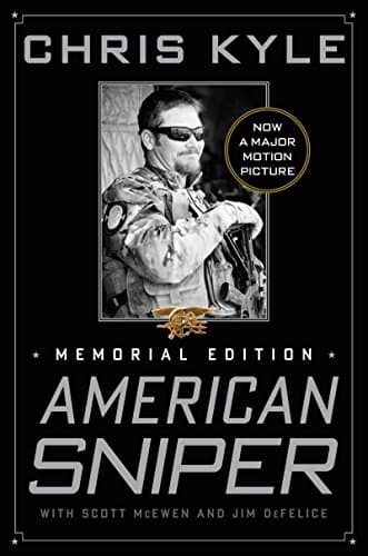 Book cover for American Sniper: The Autobiography of the Most Lethal Sniper in US Military History―A Navy SEAL's Memoir of War and Family by Chris Kyle
