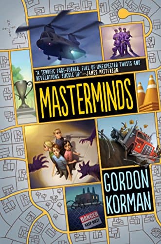 Book cover for Masterminds (Masterminds, 1) by Korman, Gordon