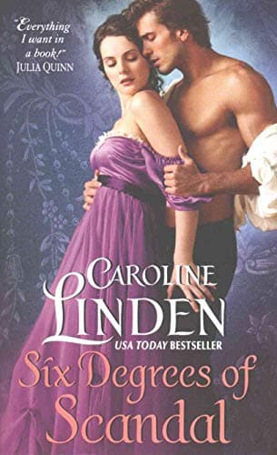 Book cover for Six Degrees of Scandal by Linden, Caroline
