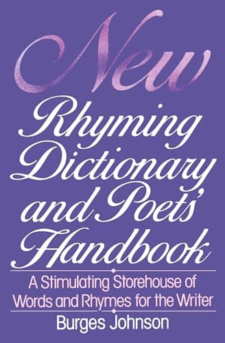 Book cover for New Rhyming Dictionary and Poets' Handbook by Johnson, Burges