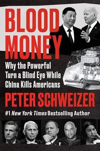 Book cover for Blood Money: Why the Powerful Turn a Blind Eye While China Kills Americans by Schweizer, Peter