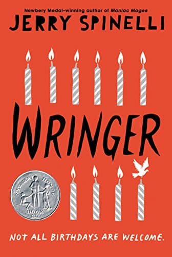 Book cover for Wringer: A Newbery Honor Award Winner (Trophy Newbery) by Spinelli, Jerry